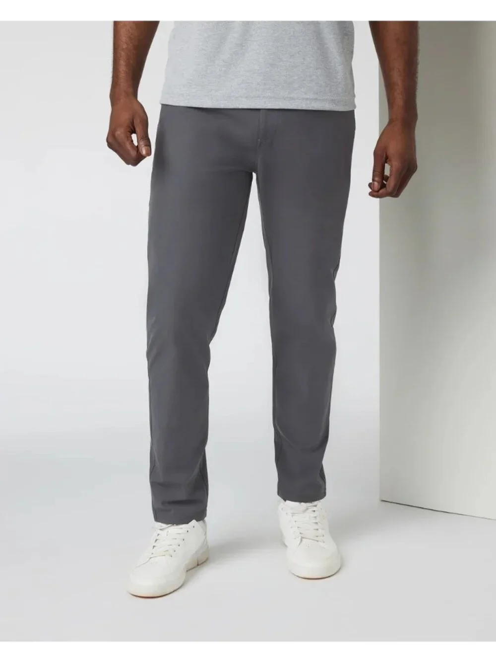 Vuori Men's Meta Pant Athletic Slim Fit Moisture Wicking, Charcoal, Size 36x32